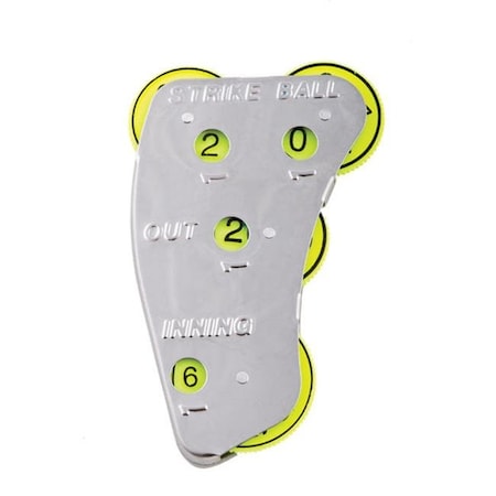 Champion Sports Champion Sports SI4 4 Whee Umpire Indicators; Optic Yellow - Pack of 12 SI4